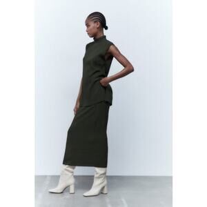 Zara Ribbed Knit Skirt Set